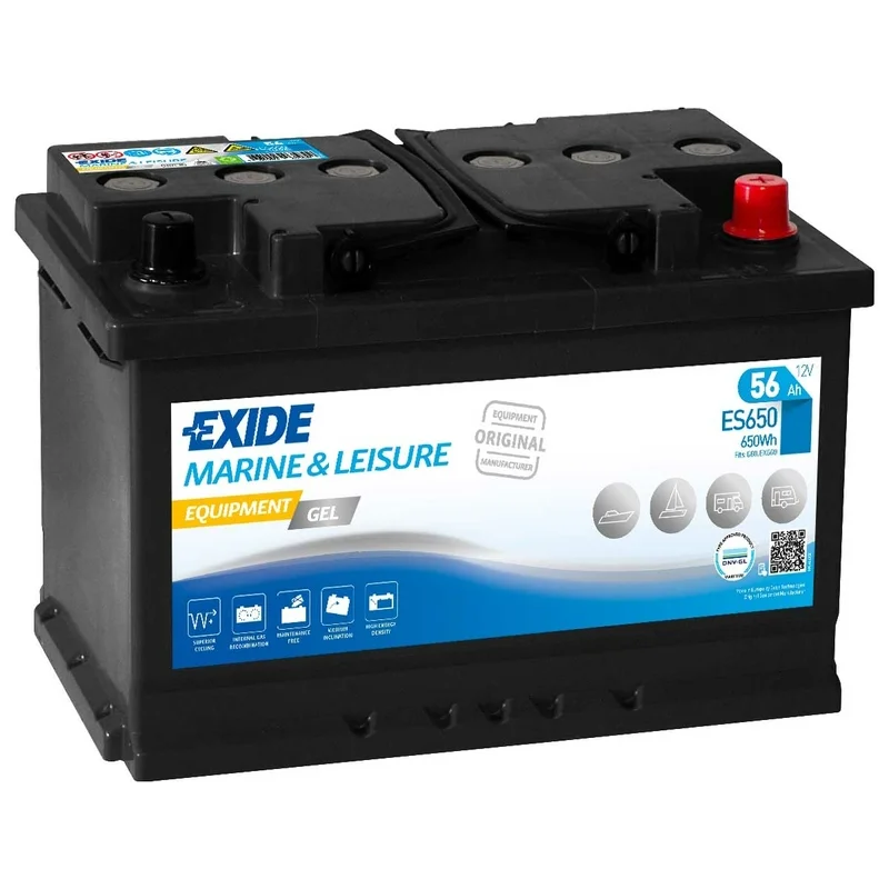 Batterie Exide ES650 GEL 56Ah