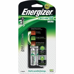 Mini chargeur de piles rechargeables Energizer avec 2 piles AA 2000 mah