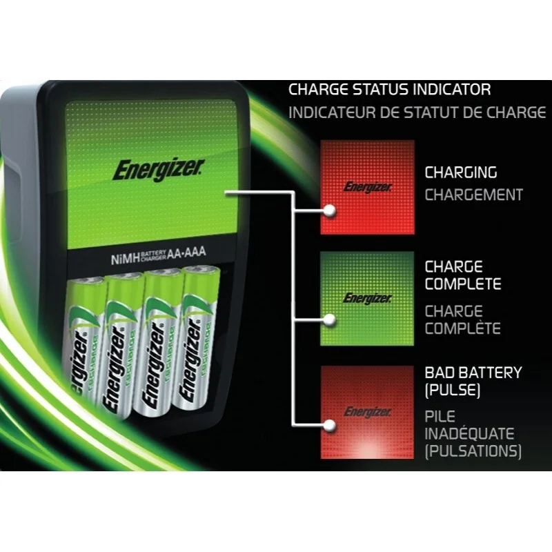 Chargeur Energizer 4 piles AA et AAA - Piles rechargeables