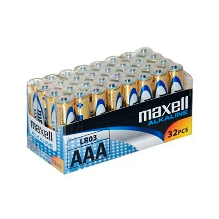 Piles Alcalines Maxell AAA LR03 Alkaline (32 Unités)