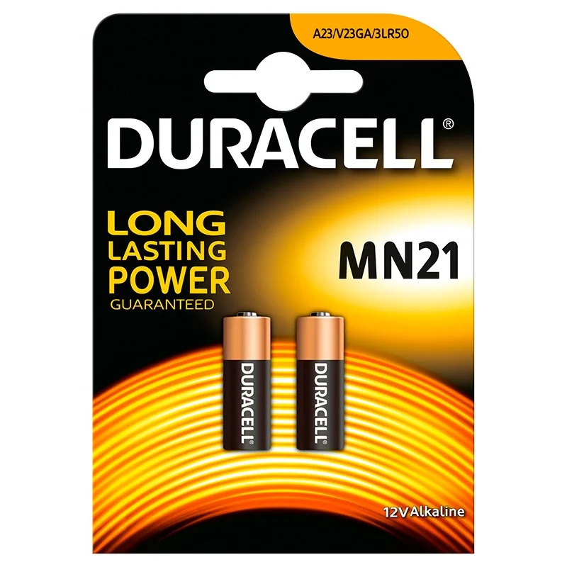 ▷ Piles Alcalines Duracell MN21 Long Lasting Power (2 Unités)