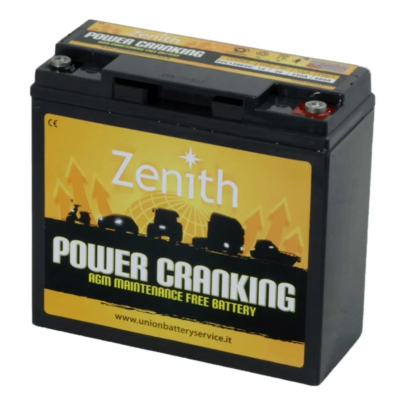 ▷ Batterie au Plomb AGM 12V 20Ah 680A Zenith ZPC120020 Booster