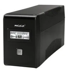 UPS Phasak 2000VA LCD USB avec protection pour connecteur RJ45