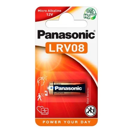 ▷ Piles Alcalines Panasonic LRV08 Micro Alkaline (1 Unité)