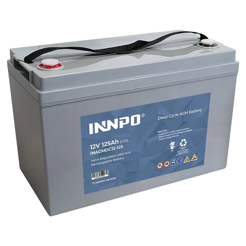 Batterie au Plomb-Acide AGM 12V 125Ah INNPO Cycle Profond
