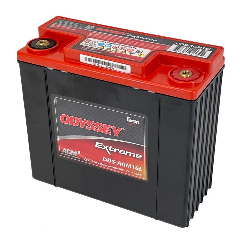 Batterie au Plomb AGM 12V 16A EnerSys Odyssey ODS-AGM16L PC680 pour Booster