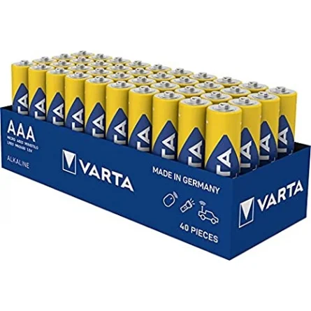 Piles Varta Industrial Pro AAA LR3 (40 Unités)