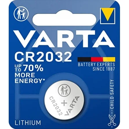 Piles Boutons au Lithium Varta CR2032 (1 Unité)