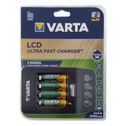 Chargeur VARTA LCD Multi Charger 8 piles rechargeables AA et AAA