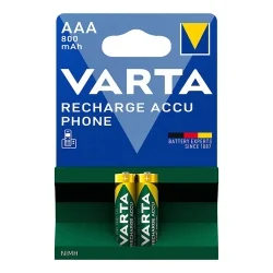 Piles rechargeables Varta AAA 800mah Blister de 2