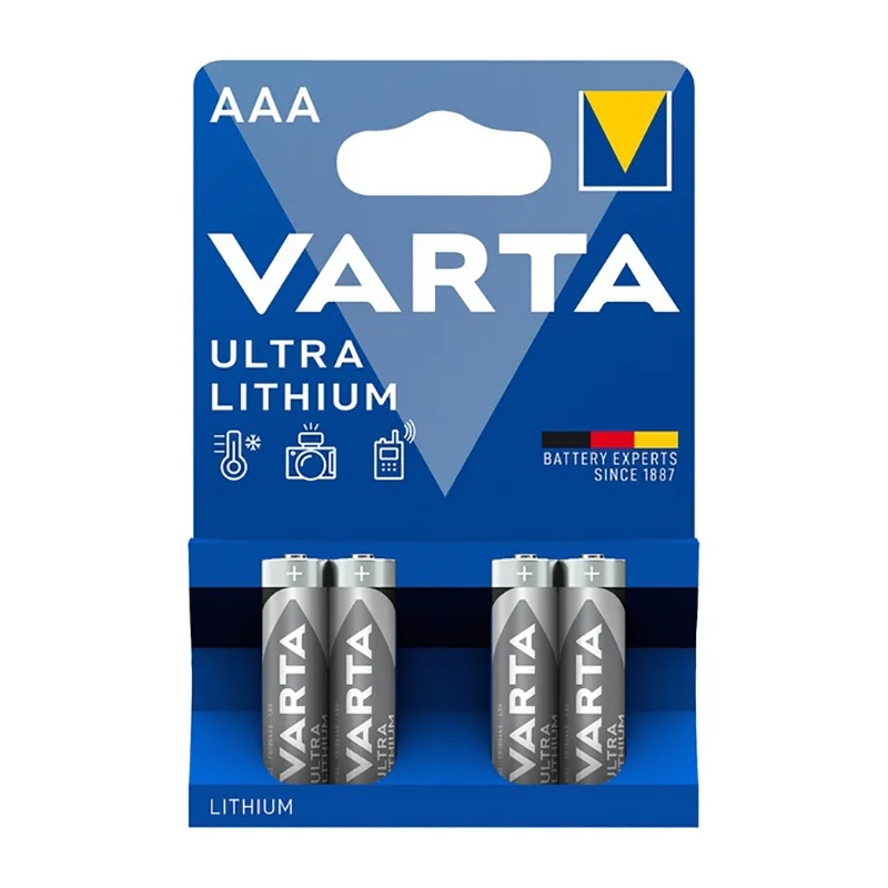 Piles au Lithium Varta AAA Ultra Lithium (4 Unités)