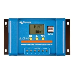 Contrôleur de Charge Victron BlueSolar PWM-LCD & USB 12/24V 10A