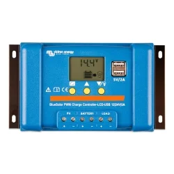 Contrôleur de Charge Victron BlueSolar PWM-LCD & USB 12/24V 5A
