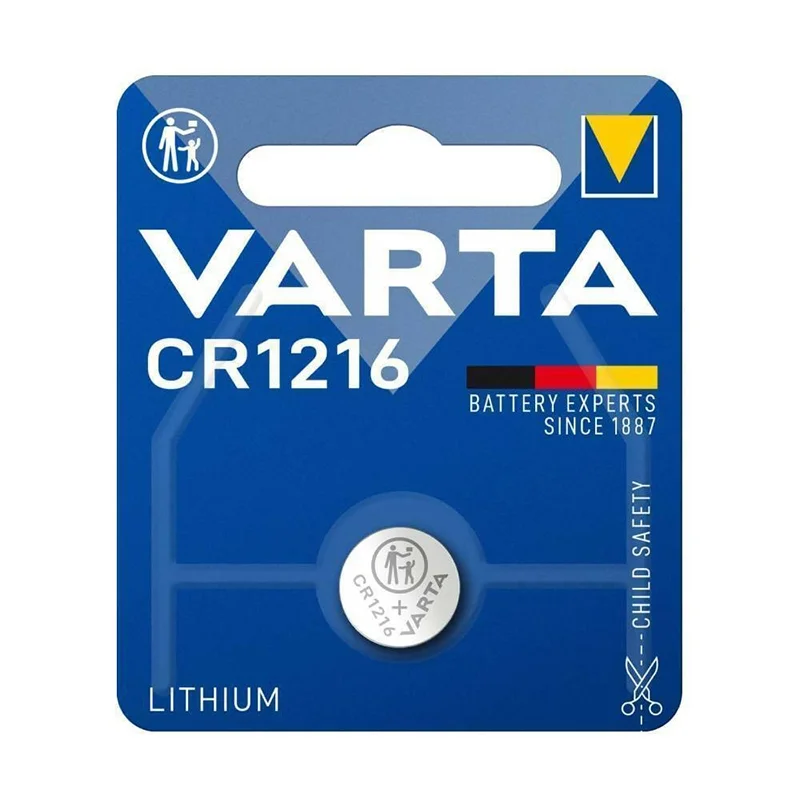 Piles Boutons au Lithium Varta CR1216 (1 Unité)