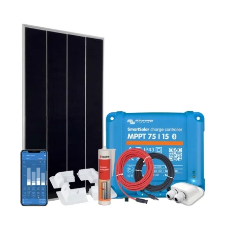 Kit d'énergie Solaire 12V 200W avec Contrôleur de Charge Victron MPPT