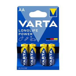 Piles Alcalines Varta AA Longlife Power (4 Unités)