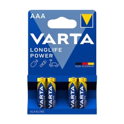 Piles Alcalines Varta AAA Longlife Power (4 Unités)