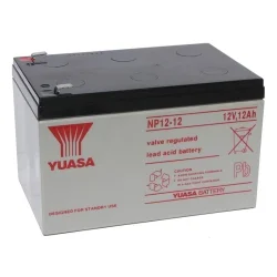 Batterie au Plomb-Acide AGM 12V 12Ah YUASA NP12-12
