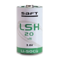 Pile Lithium Standard
D Saft LSH 20 3.6V Li-SOCl2