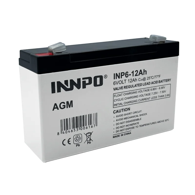 Batterie Plomb-Acide AGM 6V 12Ah