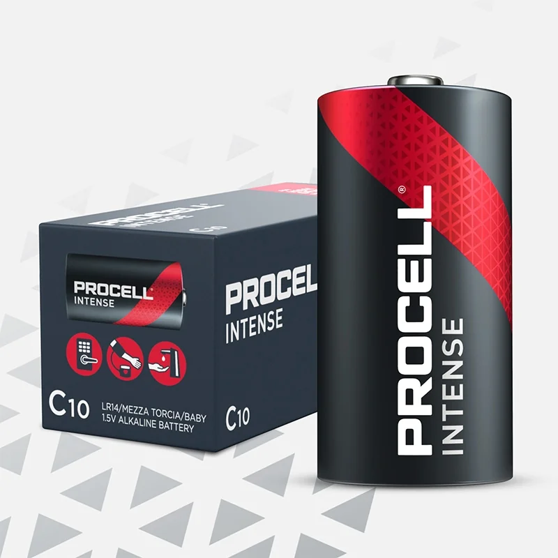 Piles Alcalines Procell C Intense (10 Unités)