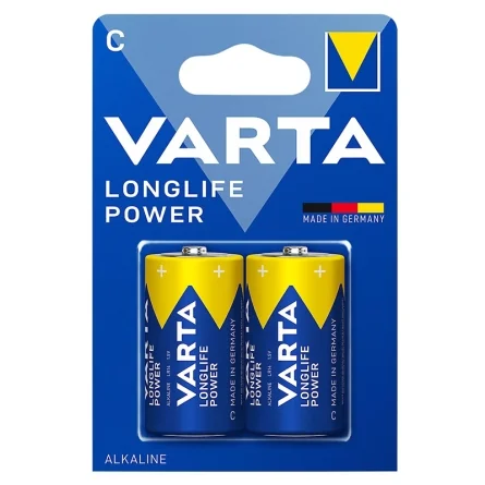 Piles Alcalines Varta C Longlife Power (2 Unités)