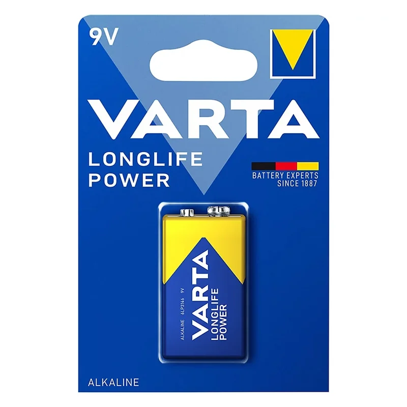 Piles Alcalines Varta 9V Longlife Power (1 Unité)