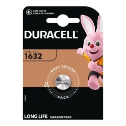 Piles Boutons au Lithium Duracell CR1632 (1 Unité)