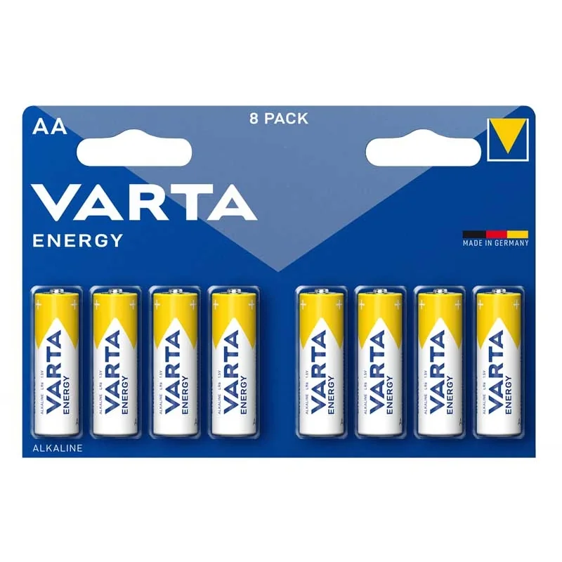 Piles VARTA AA Energy 1,5 V - 8 piles