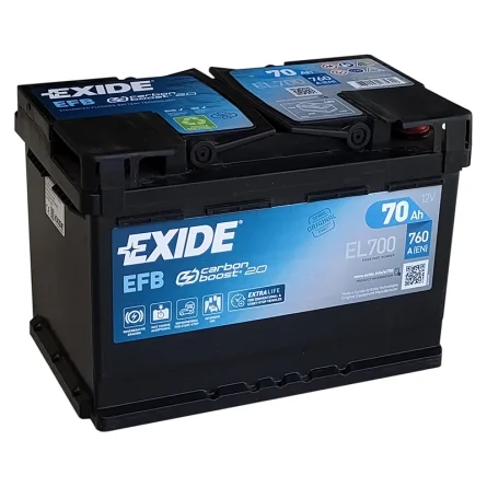 Batterie Exide Start Stop EFB EL700 70Ah