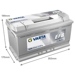 Batterie Varta N95 Start Stop EFB 95Ah