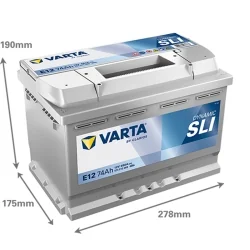 Batterie Varta E12 SLI 74Ah