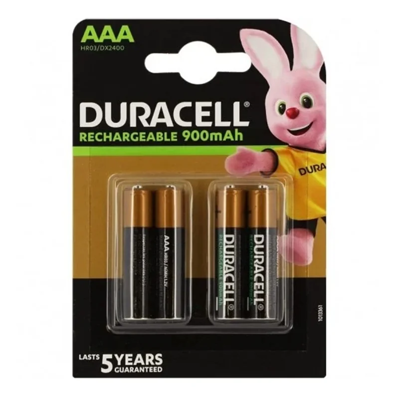 Piles rechargeables Duracell AAA 900mah