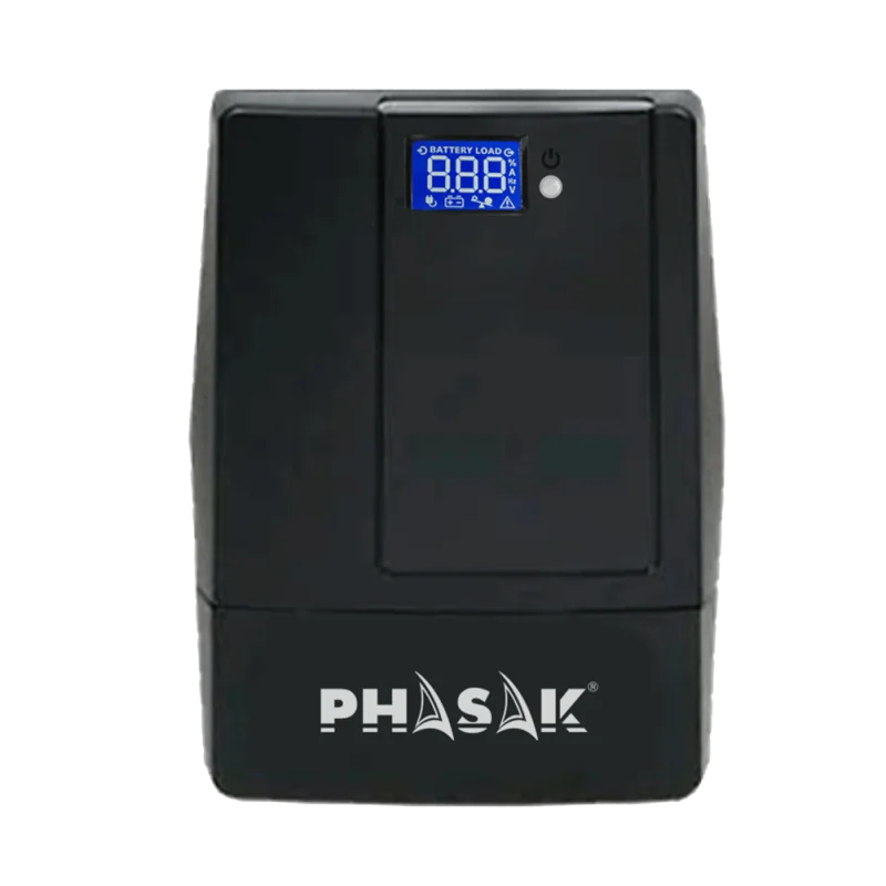 UPS Phasak 2000VA LCD USB avec protection pour connecteur RJ45