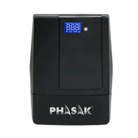 UPS Phasak 2000VA LCD USB avec protection pour connecteur RJ45