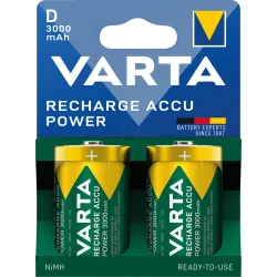 Piles rechargeables Varta D 1.2V 3000mAh Ni-MH
