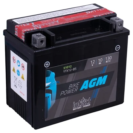 Batterie IntAct AGM CTX12-BS 10Ah 130A