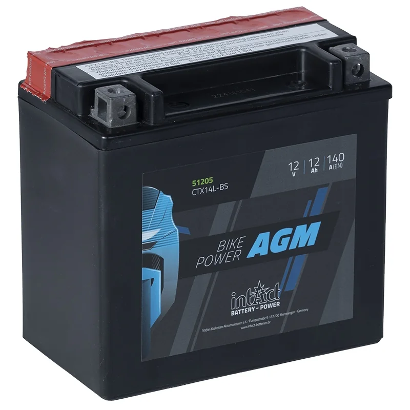 Batterie IntAct AGM CTX14L-BS 12Ah 140A