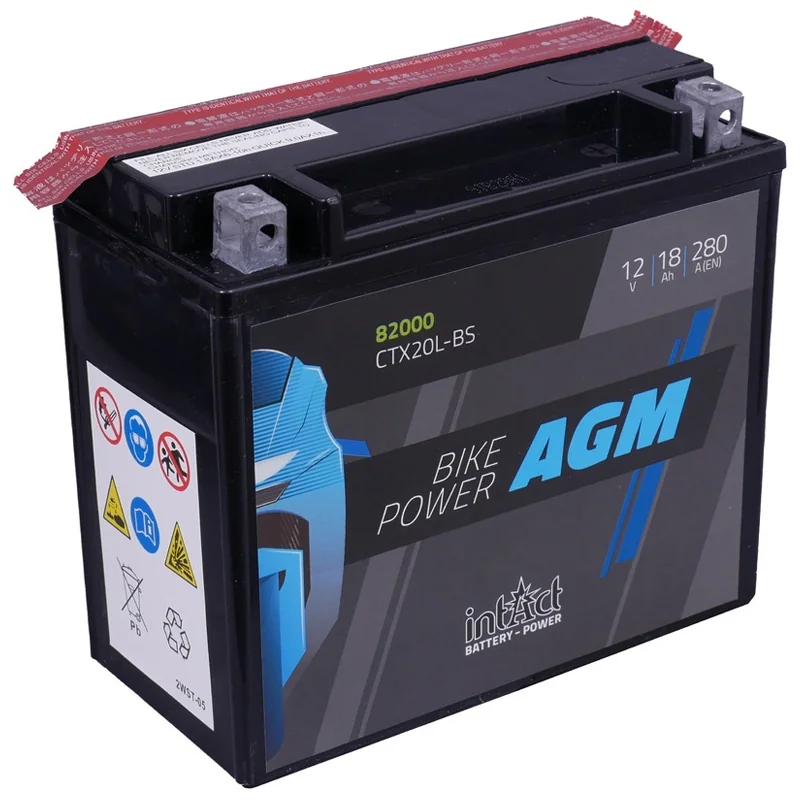 Batterie IntAct AGM CTX20L-BS 18Ah 280A