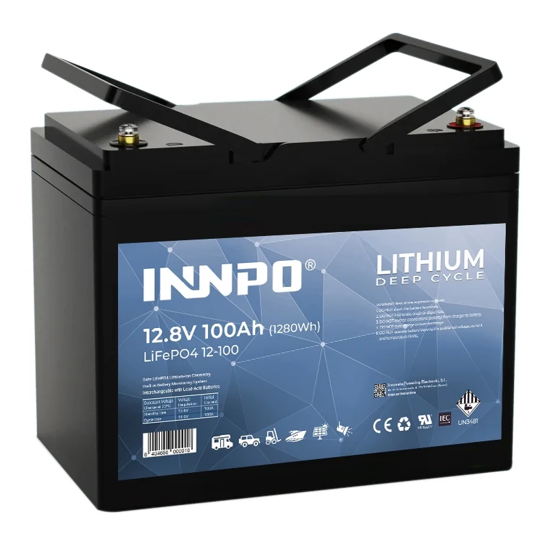 Batterie au Lithium LiFePO4 De 12.8V 100Ah