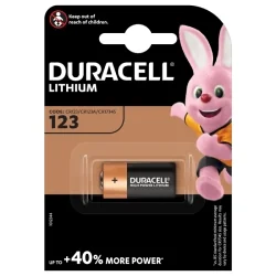 Piles Duracell CR123A Ultra Lithium (1 Unité)