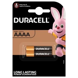 Piles Alcalines Duracell AAAA Long Lasting Power (2 Unités)