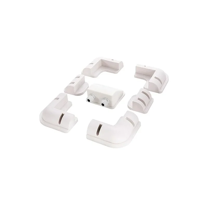 Kit ABS pour panneau solaire avec supports d’angle et passe-câbles