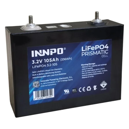 Cellule INNPO Prismatic LiFePO4 3.2V 105A