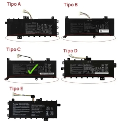 Batterie d'ordinateur portable pour ASUS VIVOBOOK F412DA X412FJ X412FA X412UA X512F C21N1818