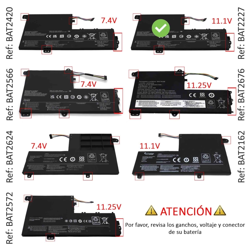 Batterie d'ordinateur portable pour LENOVO IDEAPAD 300S 310S-14ISK 500S-14ISK L14M2P21