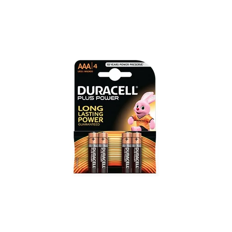 Piles AAA / LR03 Duracell Plus (par 4) - Bestpiles
