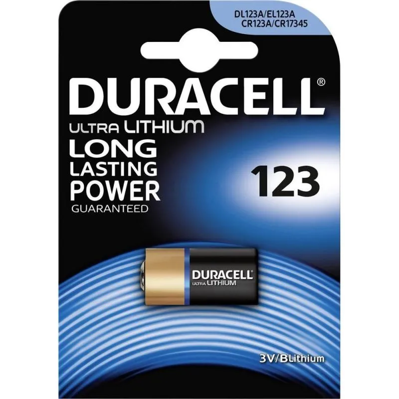 ▷ Piles Duracell CR123A Ultra Lithium (1 Unité)