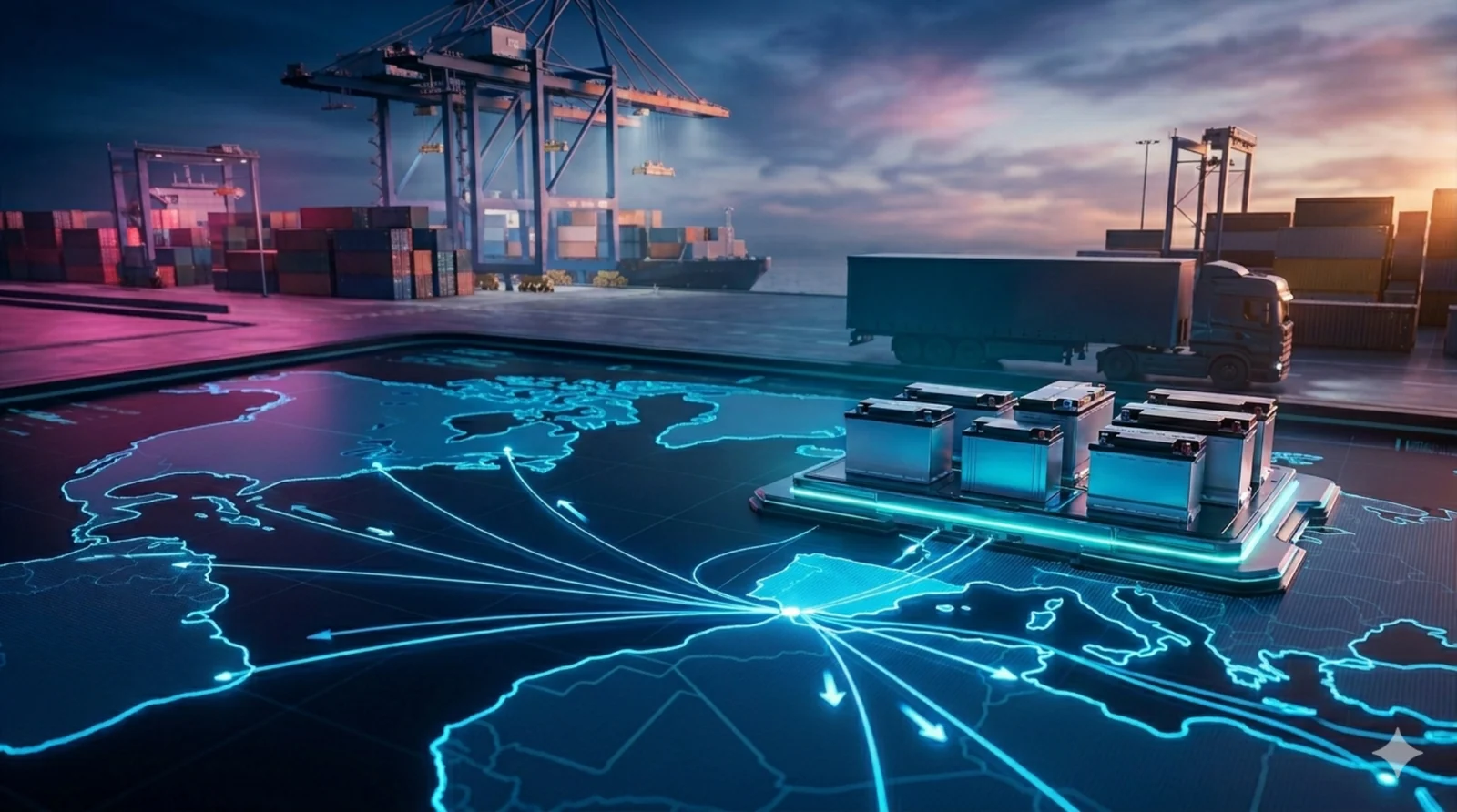 Logistique internationale depuis l’Europe vers l’Afrique pour batteries et solutions énergétiques